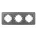 Рамка на 3 поста стеклянная Arlight FRM-OMALI-GS-3-GR 049698