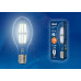 Лампа светодиодная филаментная (UL-00003761) Uniel E40 30W 6500K прозрачная LED-ED90-30W/DW/E40/CL GLP05TR