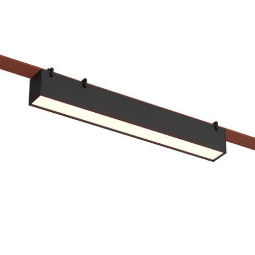 Трековый однофазный светильник Denkirs Belty linear DK5674-BK