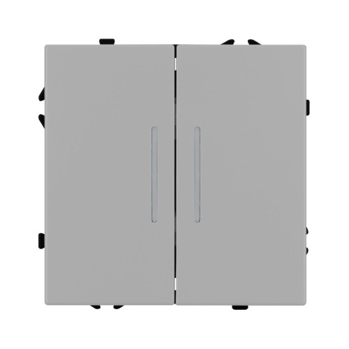 Механизм выключателя двухклавишный проходной Arlight LED SWT-NOBE-MKP2-SFPL-L-IS (230V, 10A) 059415