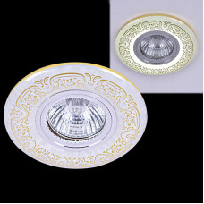 Встраиваемый светильник Reluce 09502-9.0-001MN MR16+LED3W WH/GD