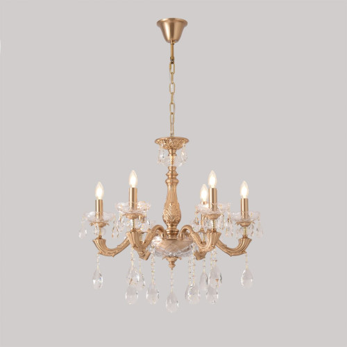 Подвесная люстра Crystal Lux ELIZABETH SP6 BRASS