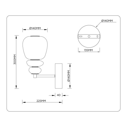 Бра Ambrella Light High Light Ceramo Modern LH53168