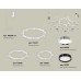 Комплект подвесного светильника Ambrella Light Techno Ring XR92082100 (A9208x3, C9241, C9236, C9231, N8118, N8113)