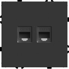 Розетка компьютерная 2-местная RJ-45 Stekker RST00-5111-05 Эмили 49848