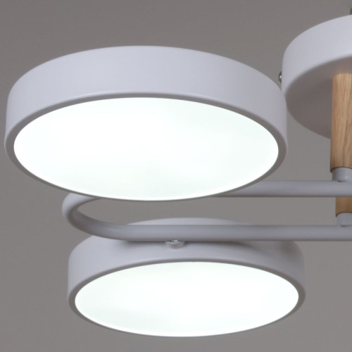 Потолочная люстра Reluce 03322-0.3-06 WH+WOOD