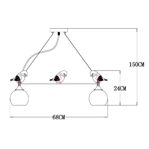 Подвесная люстра ARTE Lamp A2150SP-5WG