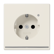 Розетка Schuko с LED подсветкой Jung LS1520-OLNW