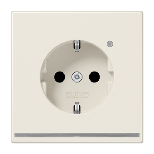 Розетка Schuko с LED подсветкой Jung LS1520-OLNW
