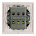 Переключатель 2-клавишный (механизм) Stekker Мия 250В 10А RSW10-3107-08 пудровый жемчуг 50478