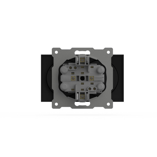 Розетка двухместная без заземления ELBI Zena Vega 609-014800-908