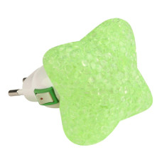 Настенный светодиодный светильник (10335) Uniel DTL-309-Звездочка/Green/1LED/0,1W