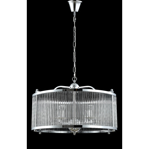 Подвесная люстра Crystal Lux Tadeo TADEO SP6 D600 CHROME/TRANSPARENTE