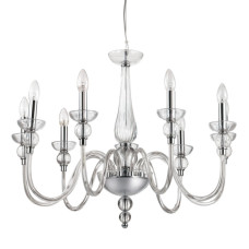 Подвесная люстра Ideal Lux Doge SP9 Trasparente 044453