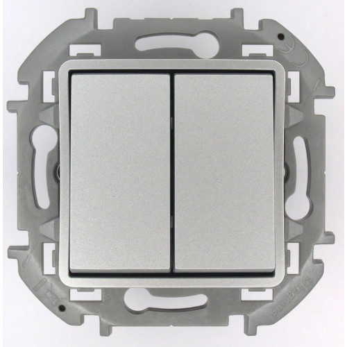 Переключатель двухклавишный Legrand Inspiria 673657
