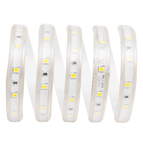 Комплект светодиодной ленты Apeyron 220В 4,8Вт/м smd3528/2835 60д/м IP65 300Лм/м 5м 3000К (сетевой шнур, заглушка, крепежи)  10-05