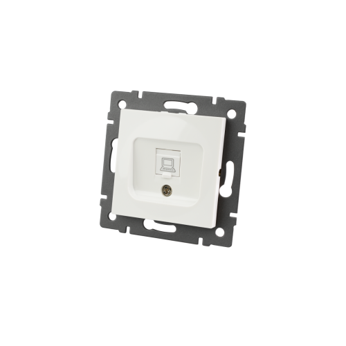 Механизм компьютерной розетки Arlight SCT-MPC1-PL-WH-V (RJ-45, CAT6) 049842