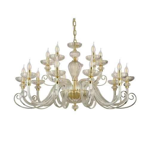Подвесная люстра Newport 8620+5/C mat.soft gold clear М0071529