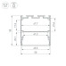 Профиль Arlight LINE-M-5050-3000 BLACK 056349