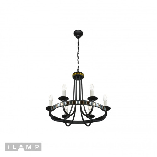 Подвесная люстра iLamp Dream 10190-6P BK