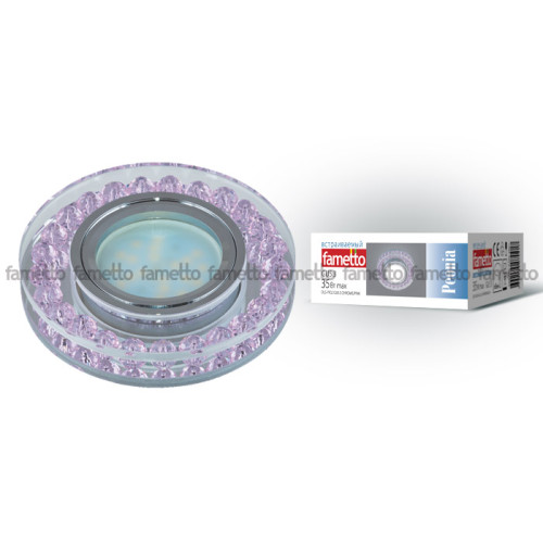 Встраиваемый светильник Fametto Peonia DLS-P102 GU5.3 CHROME/PINK