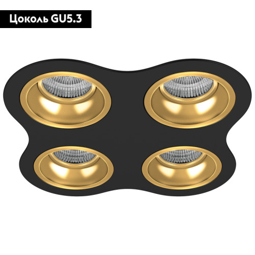 Встраиваемый светильник Lightstar Domino D64703030303 (214647+214603+214603+214603+214603)