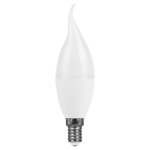Лампа светодиодная Feron LB-980 свеча на ветру матовая E14 15W 175-265V 6400K 52076 Лампа светодиодная Feron LB-980 свеча на ветру матовая E14 15W 175-265V 6400K 52076