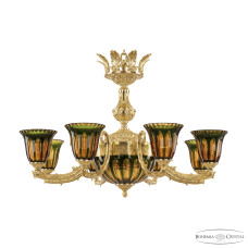 Подвесная люстра Bohemia Ivele Crystal Florence 71212P/8/210 G P2 U Amber-Green/H-1H Y8