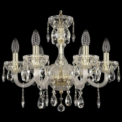 Подвесная люстра Bohemia Ivele Crystal 5417/6/165 G Clear/M-1G