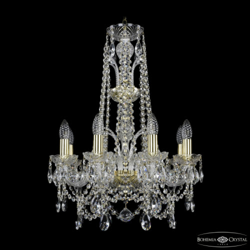 Подвесная люстра Bohemia Ivele Crystal 1411/8/160/XL-65 G