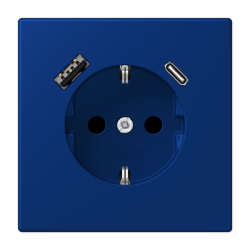 Розетка 2K+З USB Typ AC Jung LC1520-15CA261