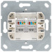Интернет-розетка RJ45 двойная с накладкой, цвет Тауп Jasmart G6106T