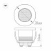Мебельный светильник Arlight LTM-R35WH 1W Warm White 30deg