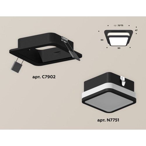 Встраиваемый светильник Ambrella Light Techno XC7902012 (C7902, N7751)