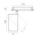 Трековый трехфазный светильник Quattro LED с управлением DALI Lightstar Alta Base A5236DALI