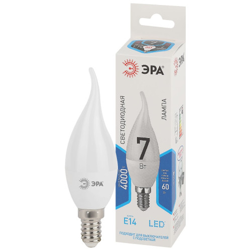 Лампа светодиодная Эра E14 7W 4000K LED BXS-7W-840-E14 Б0028483