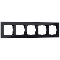 Рамка Werkel Favorit на 5 постов черный W0051108 4690389160110