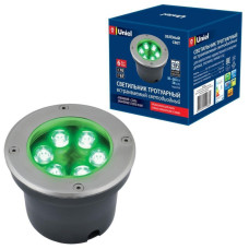 Ландшафтный светодиодный светильник (UL-00006822) Uniel ULU-B11A-6W/Green IP67 Grey