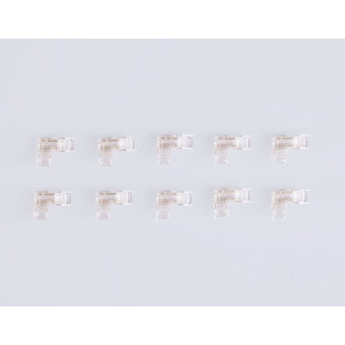 Соединитель угловой Ambrella Light Illumination COB 12/24V для лент 5mm (2 конт.) (10шт. в комплекте) GS6841