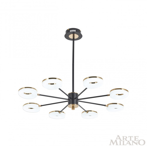Люстра на штанге Arte Milano Ferrara 277499/8 BK/GD