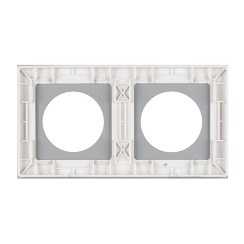 Рамка стеклянная на 2 поста Arlight FRM-GLARE-GC-2-WH 043835