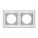 Рамка стеклянная на 2 поста Arlight FRM-GLARE-GC-2-WH 043835