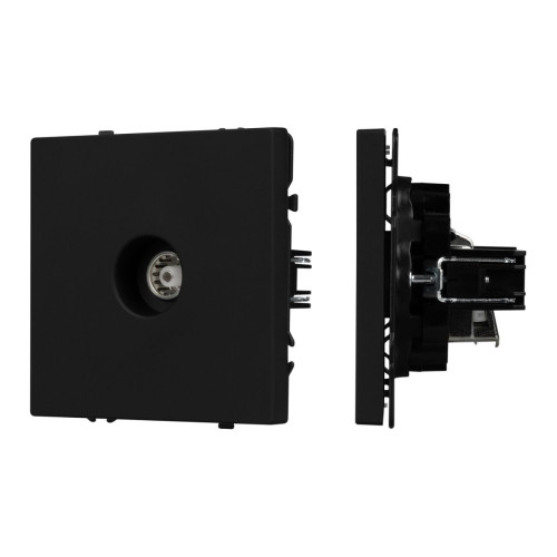 Механизм телевизионной розетки Arlight SCT-NOBE-MTV1-SFPL-BK (Черный оникс) 054293