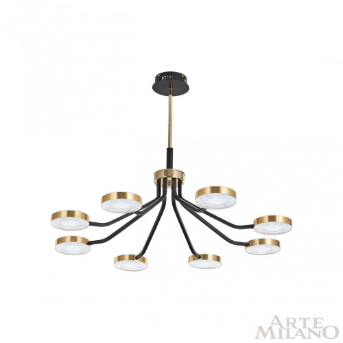 Люстра на штанге Arte Milano Ferrara 276079/8 BK/GD