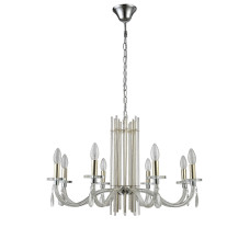 Подвесная люстра Crystal Lux AURELIO SP8 GOLD+CHROME/TRANSPARENT