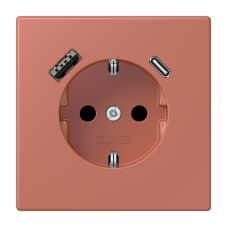 Розетка 2K+З USB Typ AC Jung LC1520-15CA236
