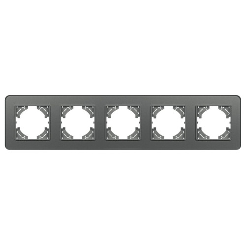Рамка на 5 постов стеклянная Arlight FRM-OMALI-GS-5-GR 049706