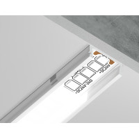 Алюминиевый накладной профиль Ambrella Light Alum Profile GP1700WH