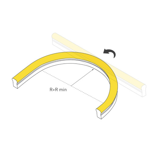 Светодиодная лента герметичная Arlight MOONLIGHT-PRO-SIDE-X320-12x24mm 48V White6000 (10 W/m, IP67, 30m, wire x2) (Вывод боковой) 061060
