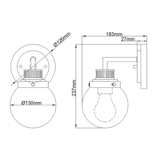 Бра Hinkley Poppy QN-POPPY1-HB-BATH